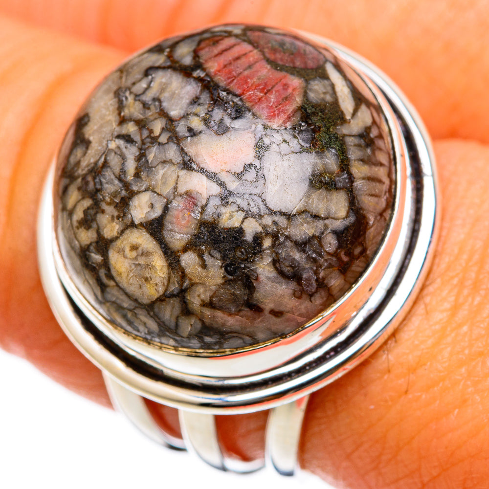 Crinoid Fossil Rings handcrafted by Ana Silver Co - RING103354
