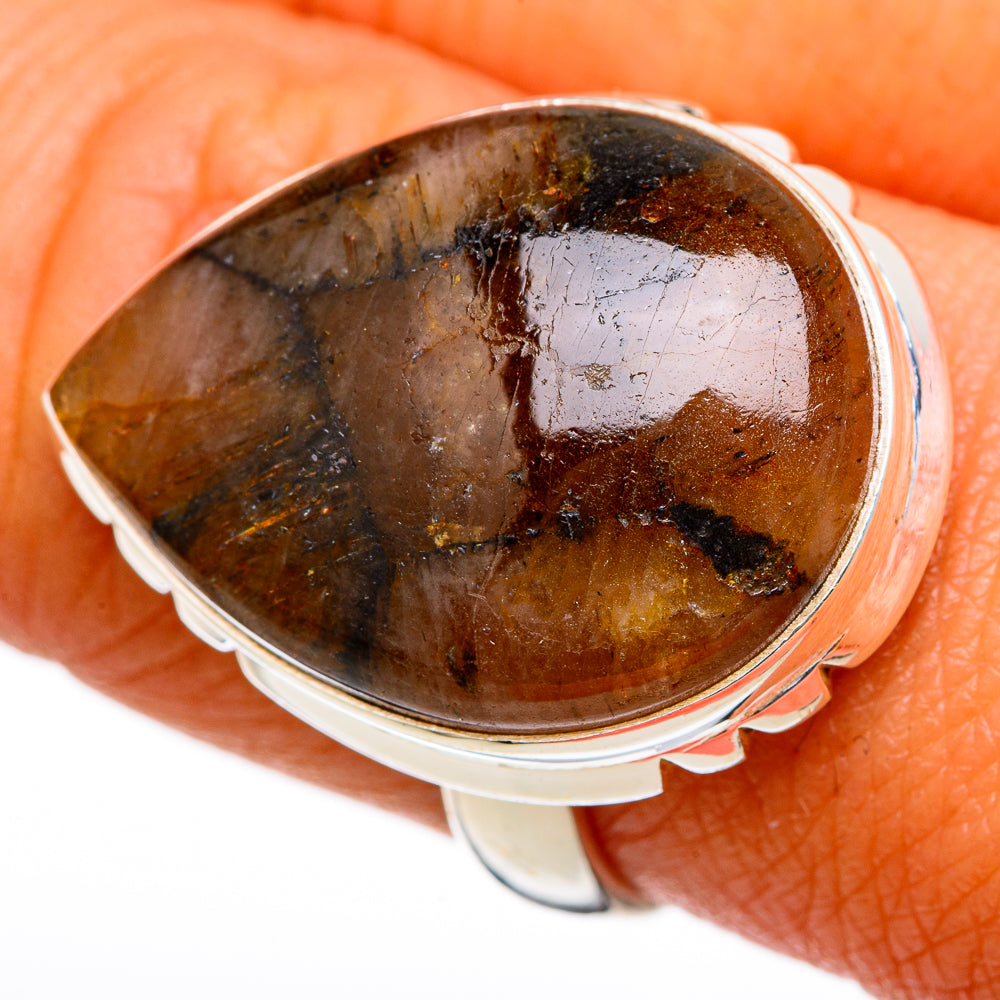 Chiastolite Rings handcrafted by Ana Silver Co - RING103355