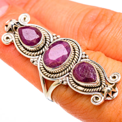 Mediterranean Red Coral Rings handcrafted by Ana Silver Co - RING103359