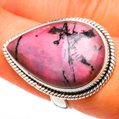 Rhodonite Rings handcrafted by Ana Silver Co - RING103360