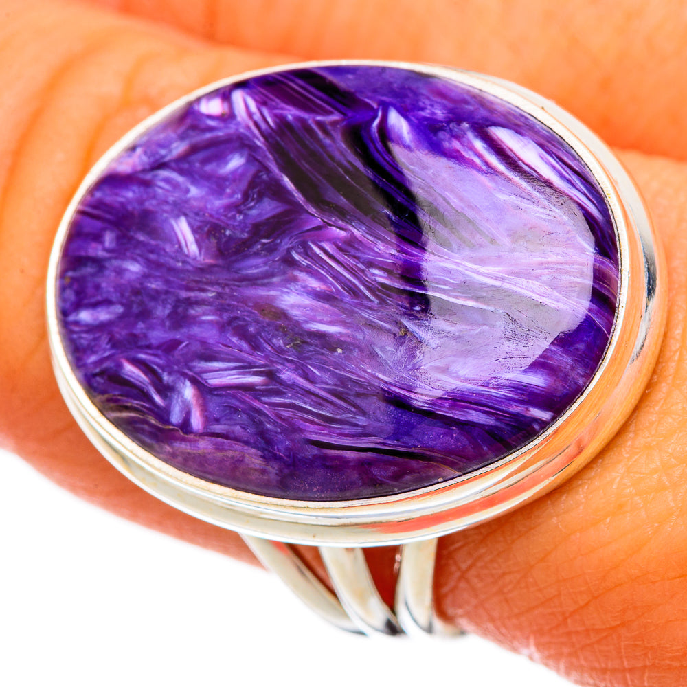 Charoite Rings handcrafted by Ana Silver Co - RING103364