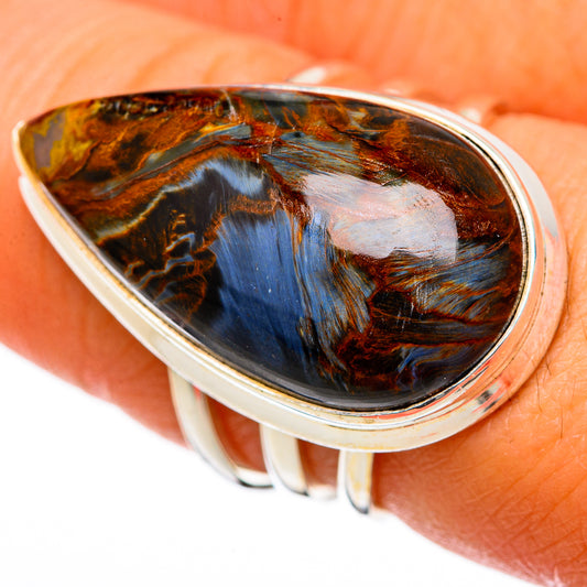 Golden Pietersite Rings handcrafted by Ana Silver Co - RING103374