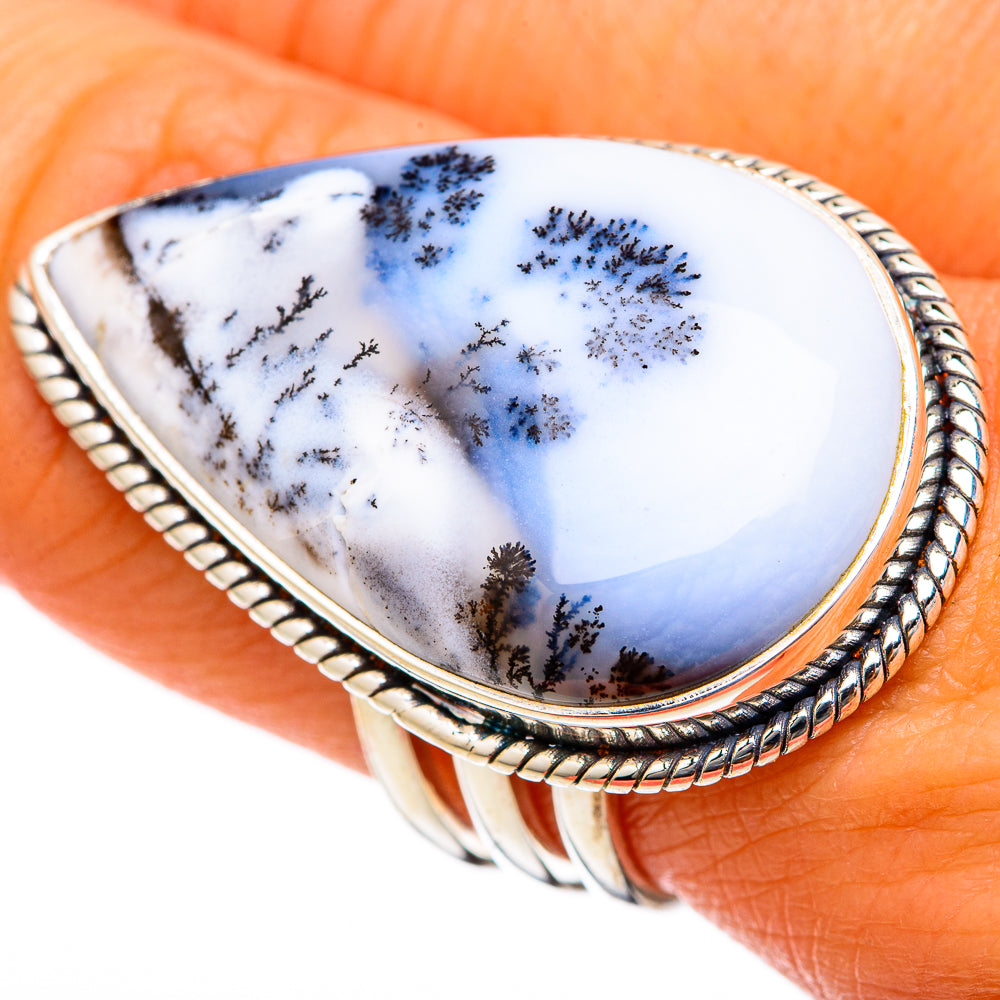 Dendritic Opal Rings handcrafted by Ana Silver Co - RING103376