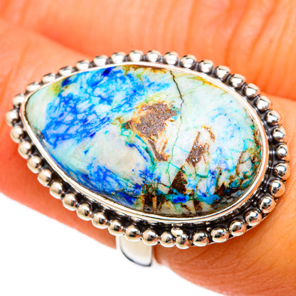Azurite Rings handcrafted by Ana Silver Co - RING103386