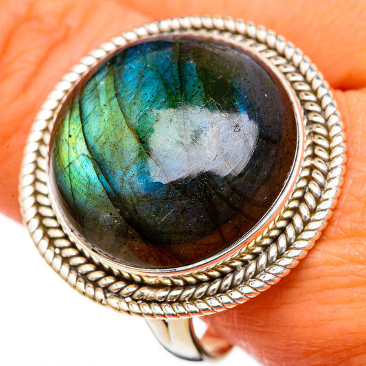 Labradorite Rings handcrafted by Ana Silver Co - RING103393