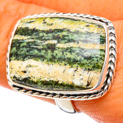Lizard Jasper Rings handcrafted by Ana Silver Co - RING103401