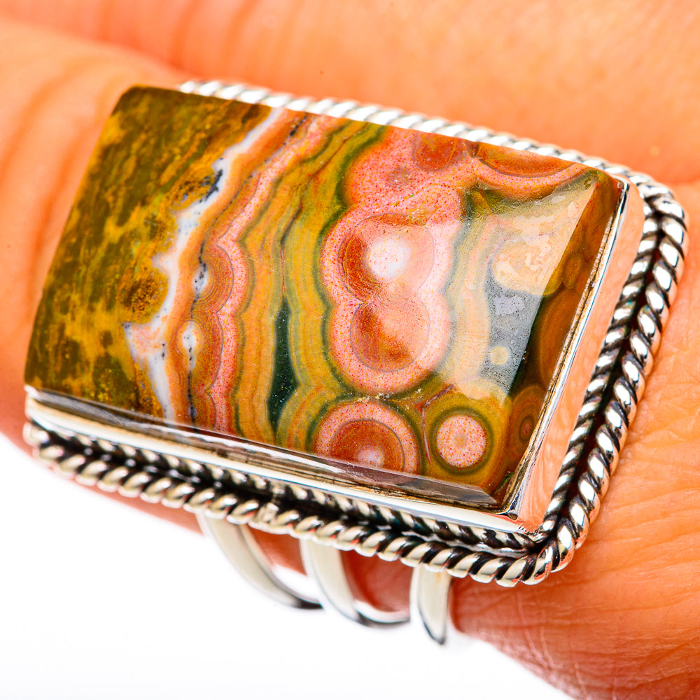 Ocean Jasper Rings handcrafted by Ana Silver Co - RING103402