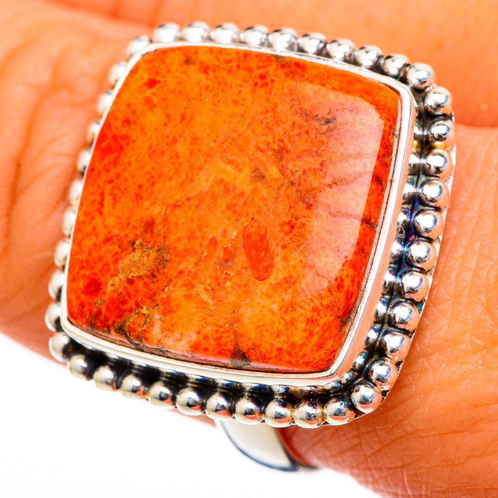 Sponge Coral Rings handcrafted by Ana Silver Co - RING103407