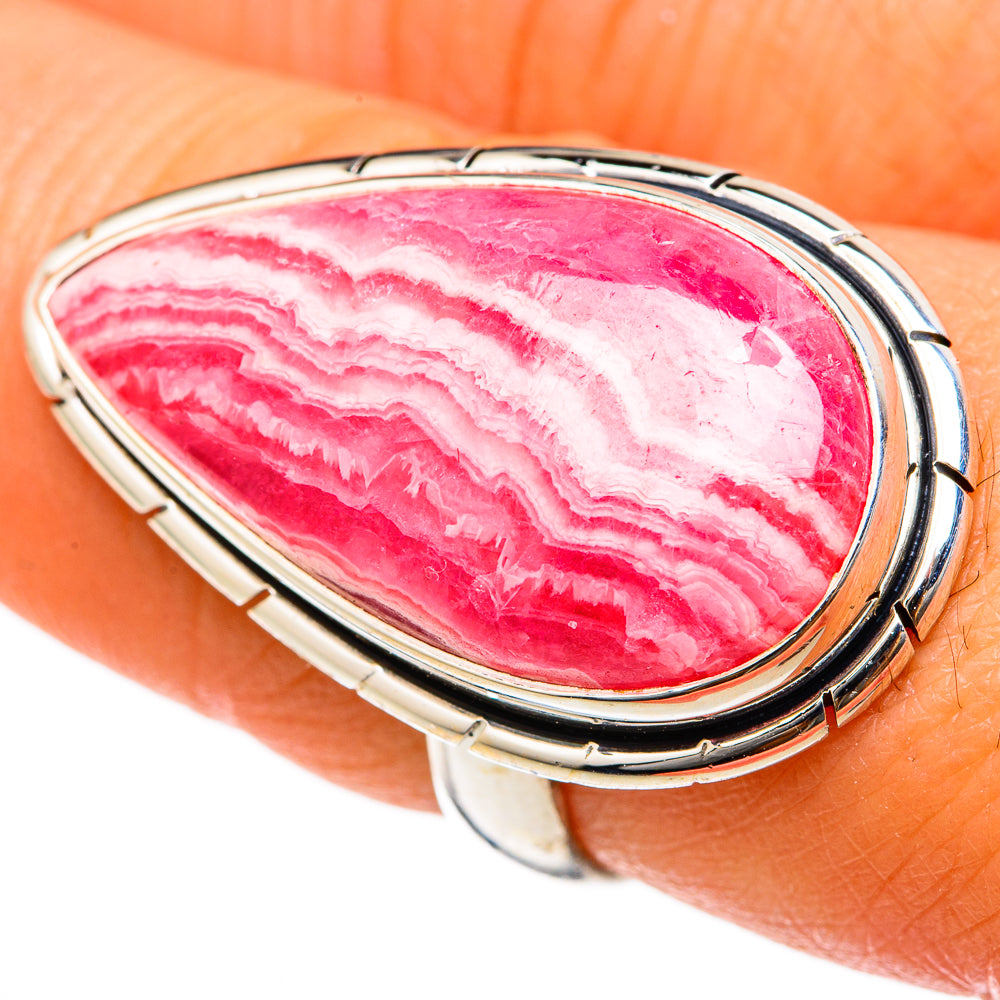 Rhodochrosite Rings handcrafted by Ana Silver Co - RING103409