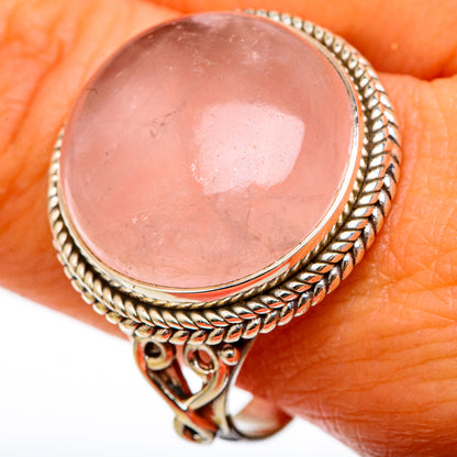 Rose Quartz Rings handcrafted by Ana Silver Co - RING103410