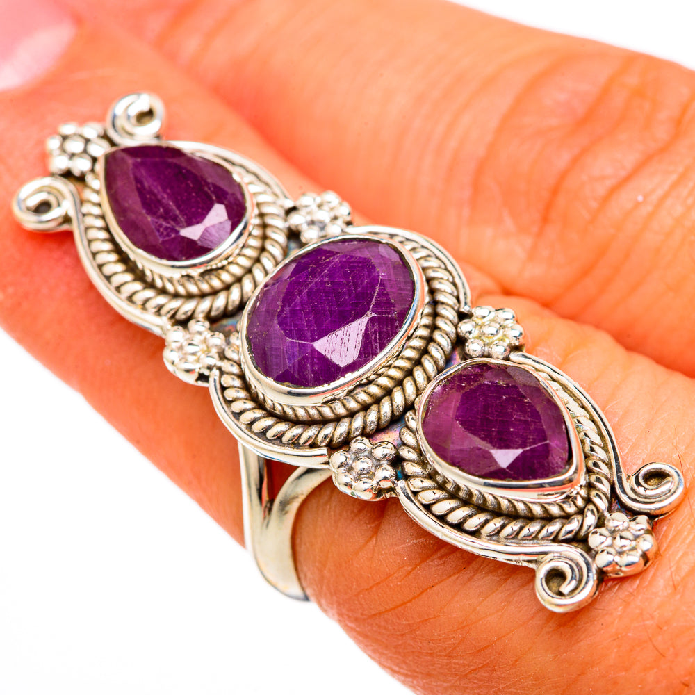 Ruby Rings handcrafted by Ana Silver Co - RING103411