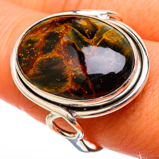 Golden Pietersite Rings handcrafted by Ana Silver Co - RING103422