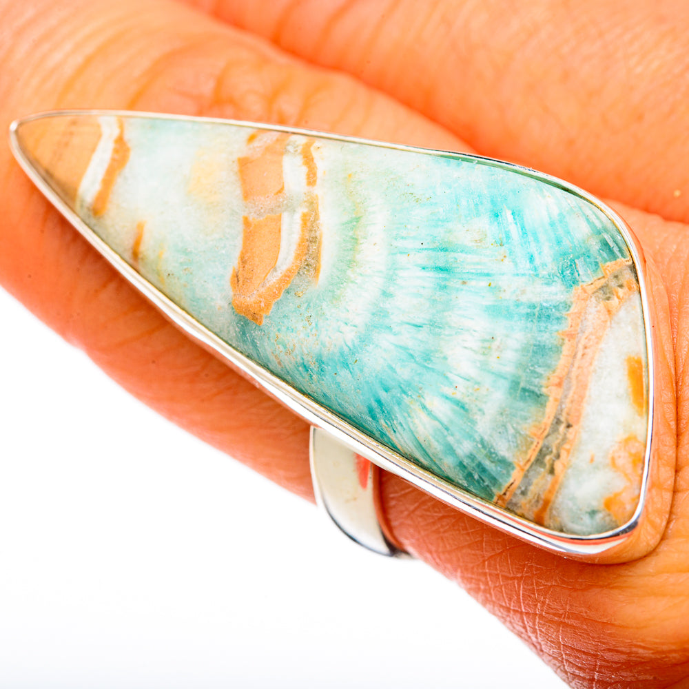 Larimar Rings handcrafted by Ana Silver Co - RING103431