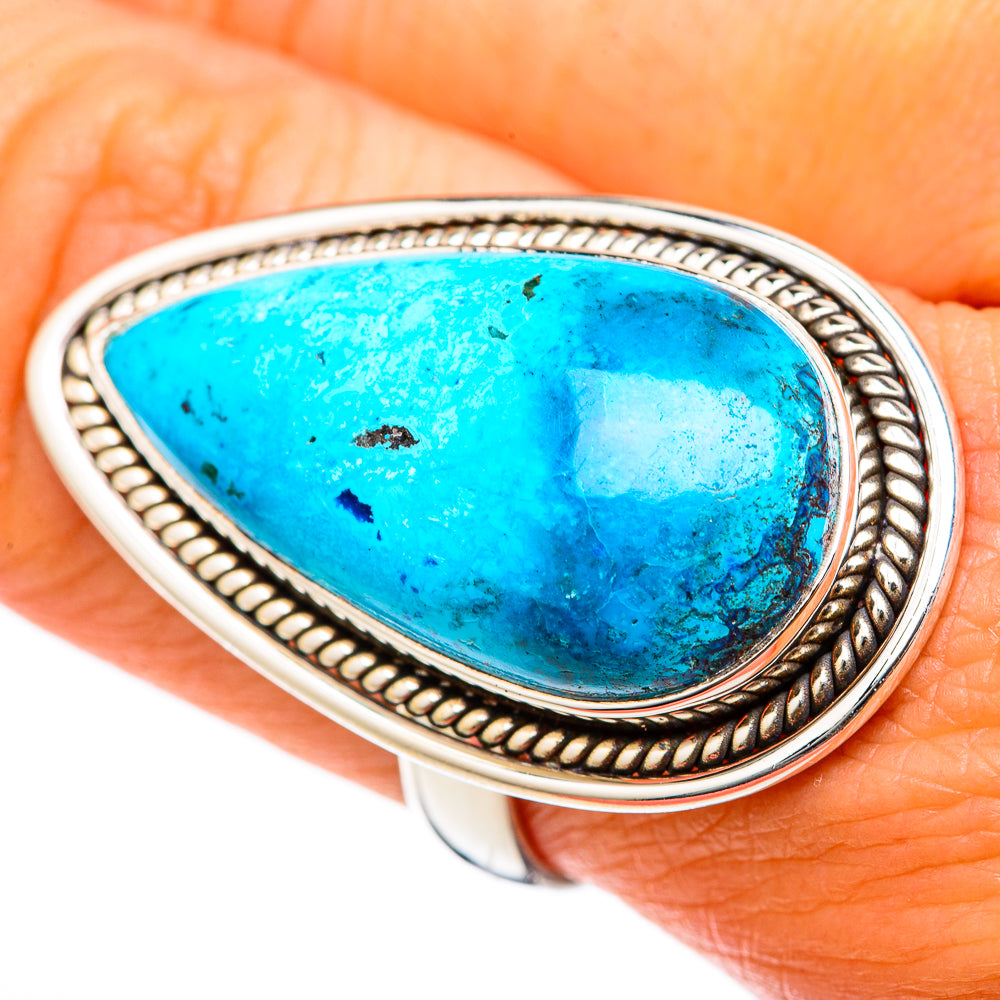 Chrysocolla Rings handcrafted by Ana Silver Co - RING103432