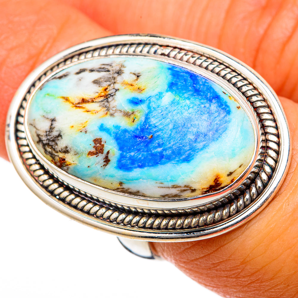 Azurite Rings handcrafted by Ana Silver Co - RING103436