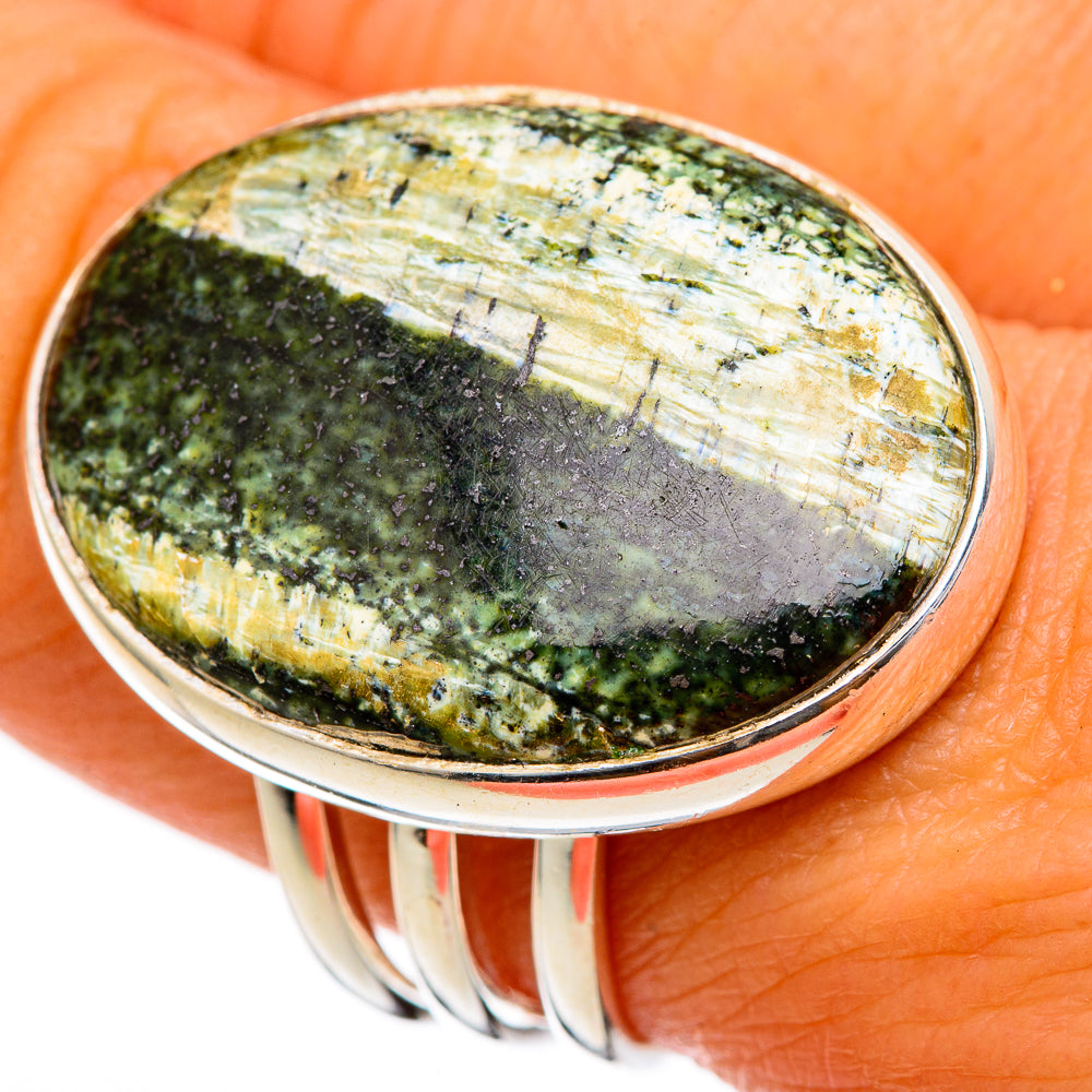 Lizard Jasper Rings handcrafted by Ana Silver Co - RING103440
