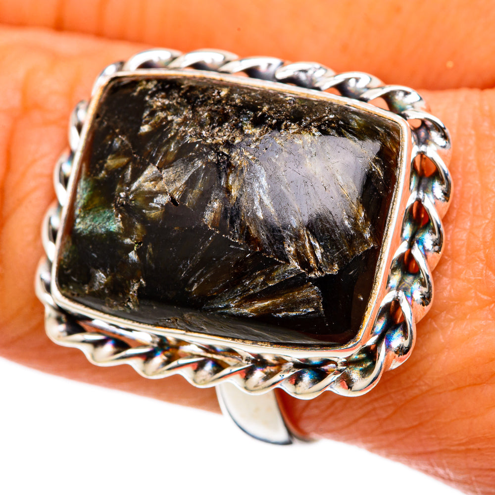 Seraphinite Rings handcrafted by Ana Silver Co - RING103441
