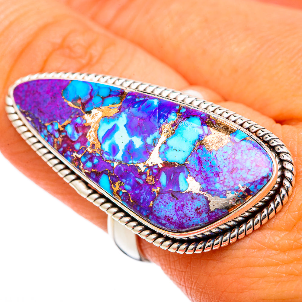 Purple Copper Turquoise Rings handcrafted by Ana Silver Co - RING103452