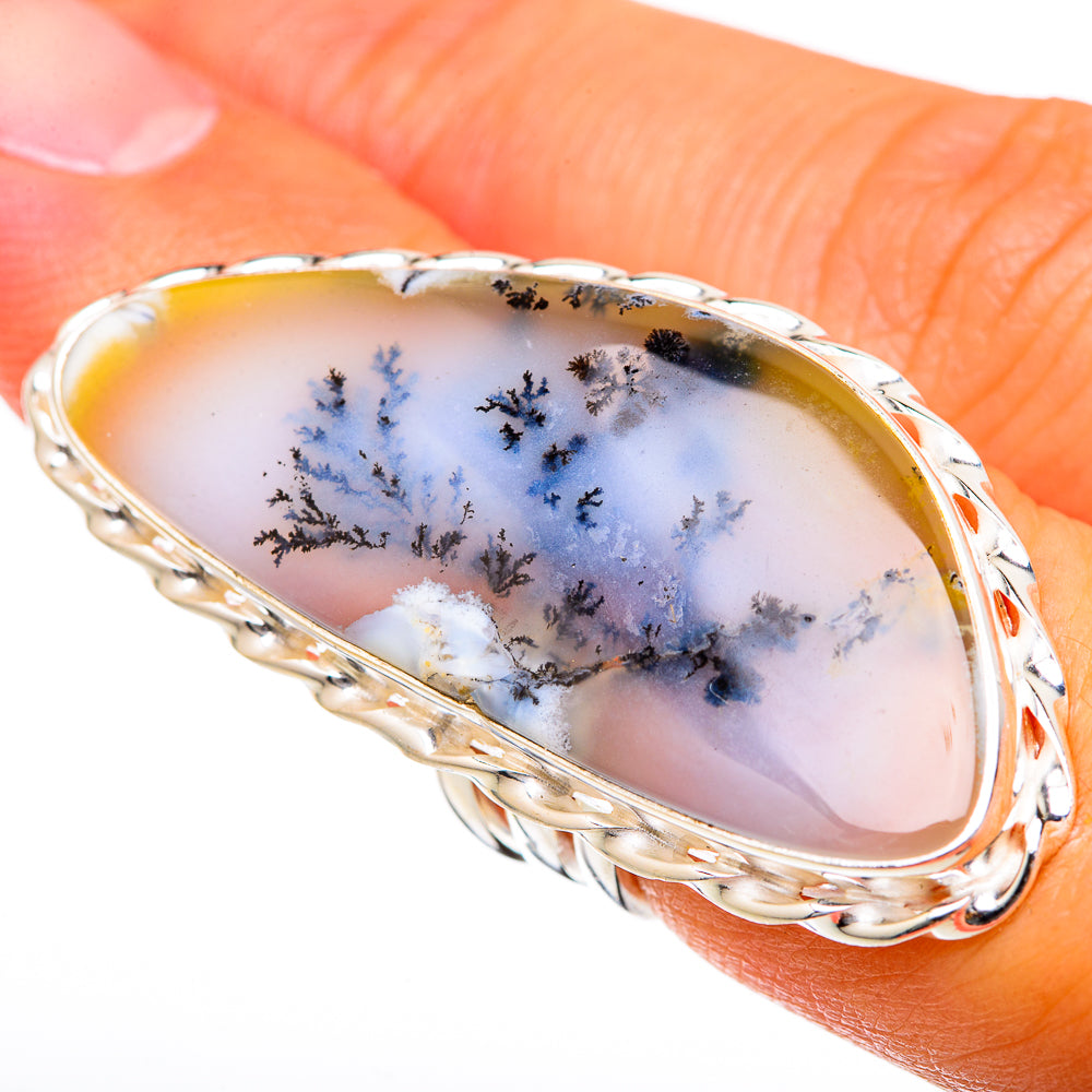 Dendritic Opal Rings handcrafted by Ana Silver Co - RING103459