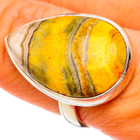 Bumble Bee Jasper Rings handcrafted by Ana Silver Co - RING103463