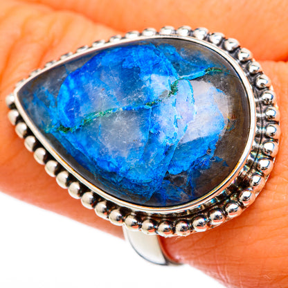 Chrysocolla In Quartz Rings handcrafted by Ana Silver Co - RING103466