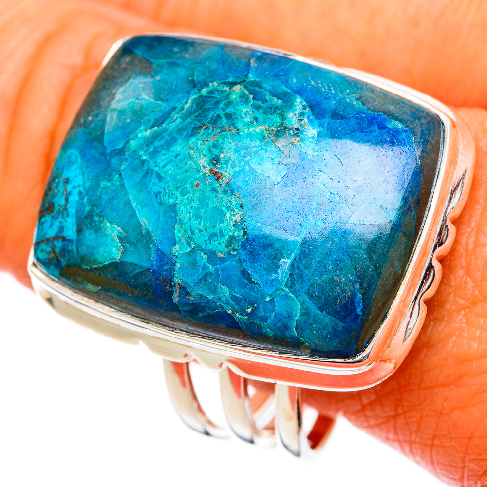 Chrysocolla Rings handcrafted by Ana Silver Co - RING103468
