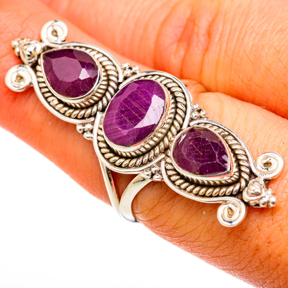 Ruby Rings handcrafted by Ana Silver Co - RING103473