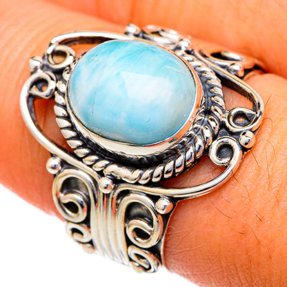 Larimar Rings handcrafted by Ana Silver Co - RING103483