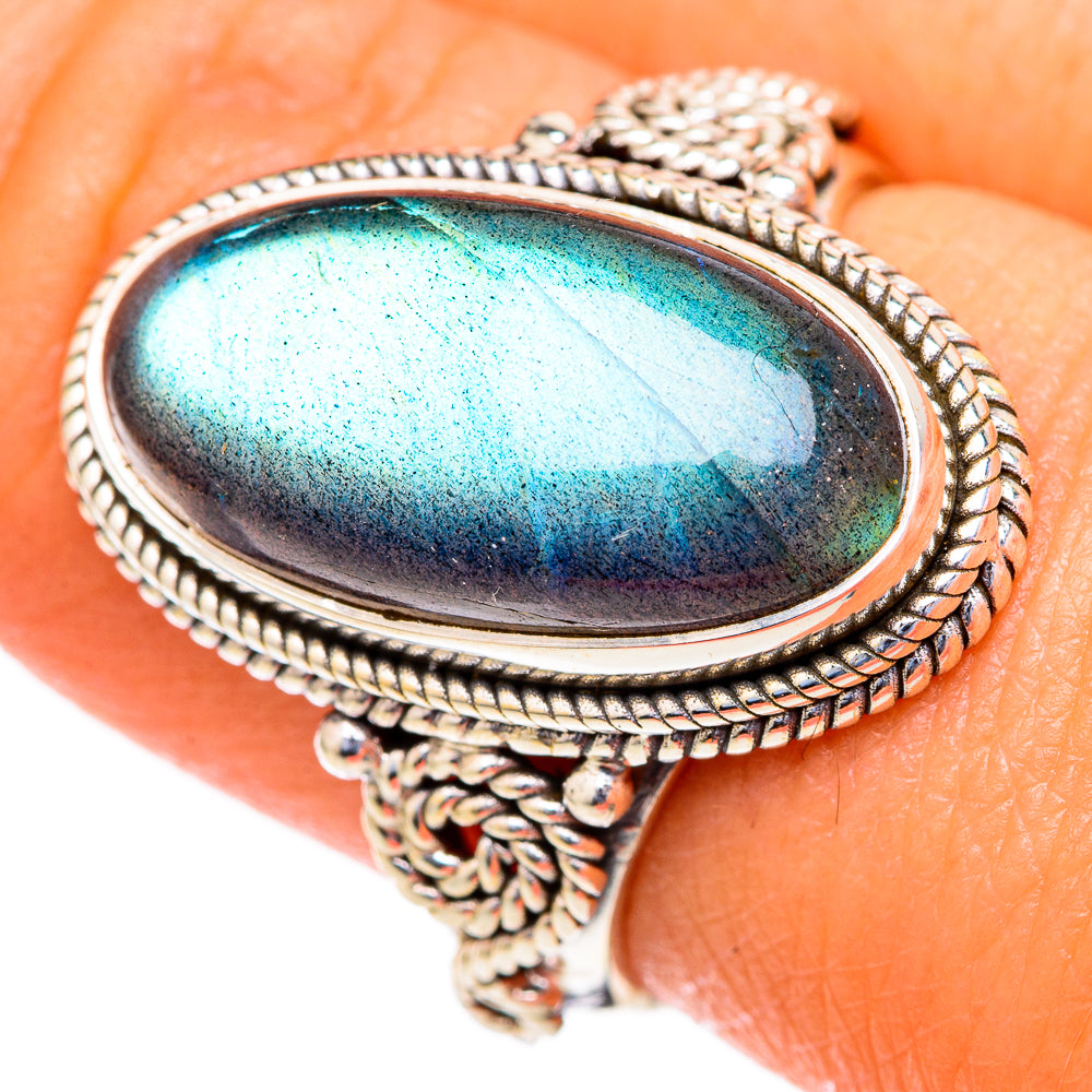 Labradorite Rings handcrafted by Ana Silver Co - RING103484