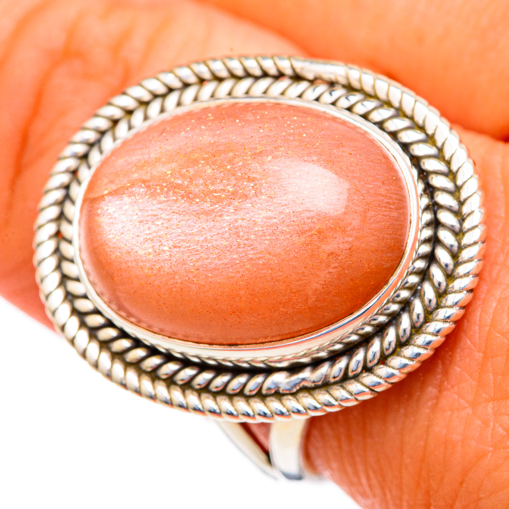 Sunstone Rings handcrafted by Ana Silver Co - RING103490