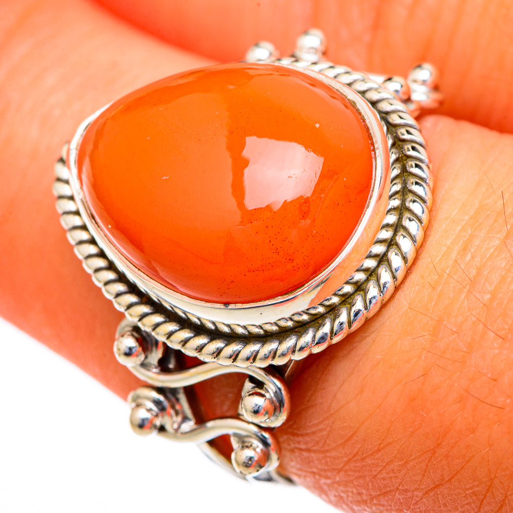 Carnelian Rings handcrafted by Ana Silver Co - RING103491