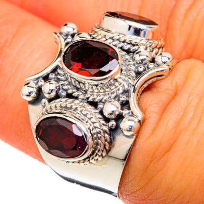 Garnet Rings handcrafted by Ana Silver Co - RING103494