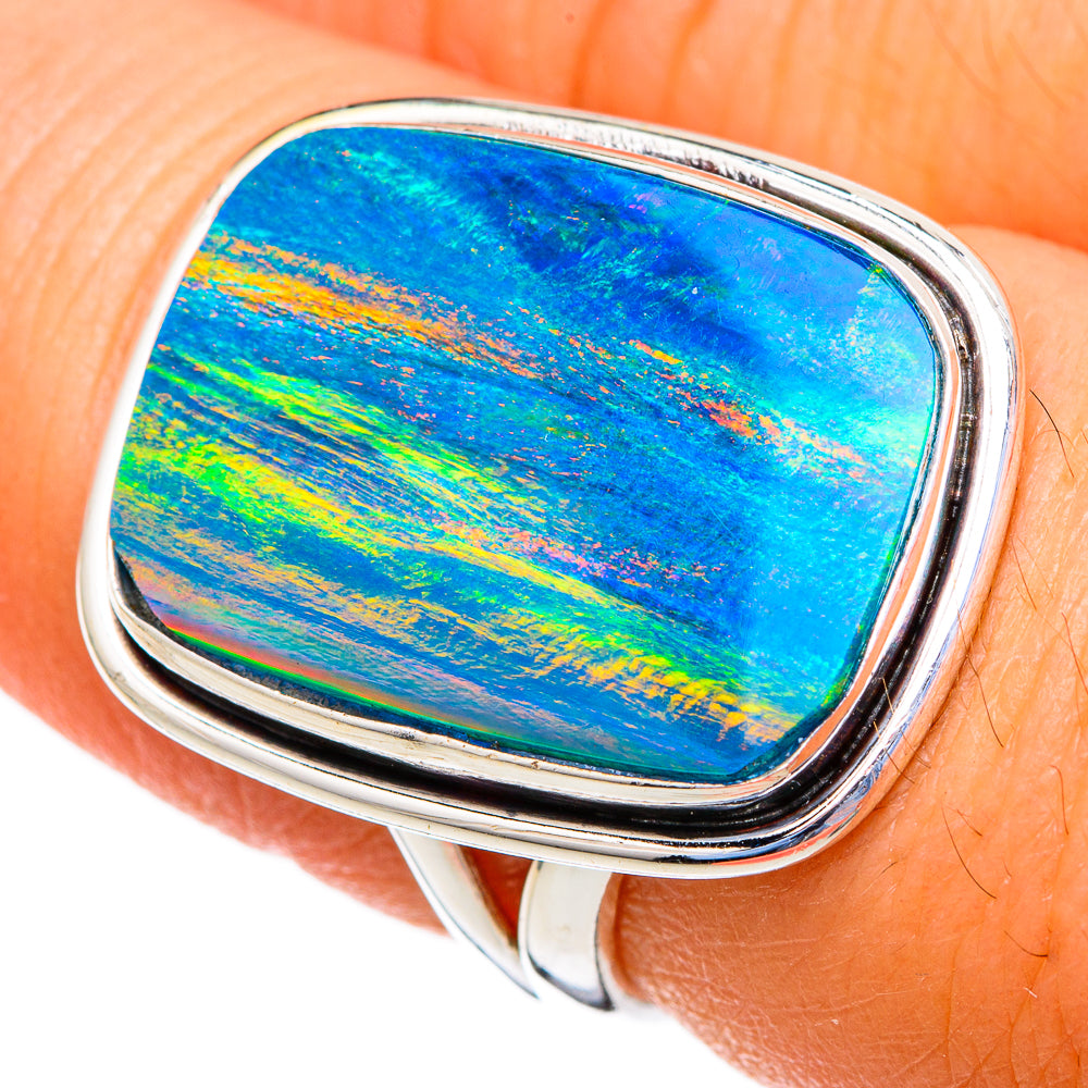 Aura Opal Rings handcrafted by Ana Silver Co - RING103510