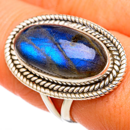 Labradorite Rings handcrafted by Ana Silver Co - RING103514