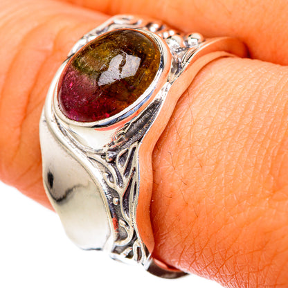 Watermelon Tourmaline Rings handcrafted by Ana Silver Co - RING103537