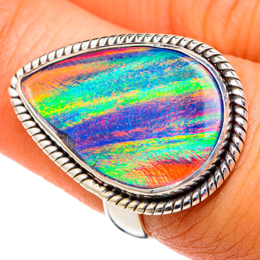 Aura Opal Rings handcrafted by Ana Silver Co - RING103539