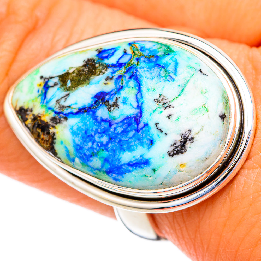 Blue Jasper Rings handcrafted by Ana Silver Co - RING103544