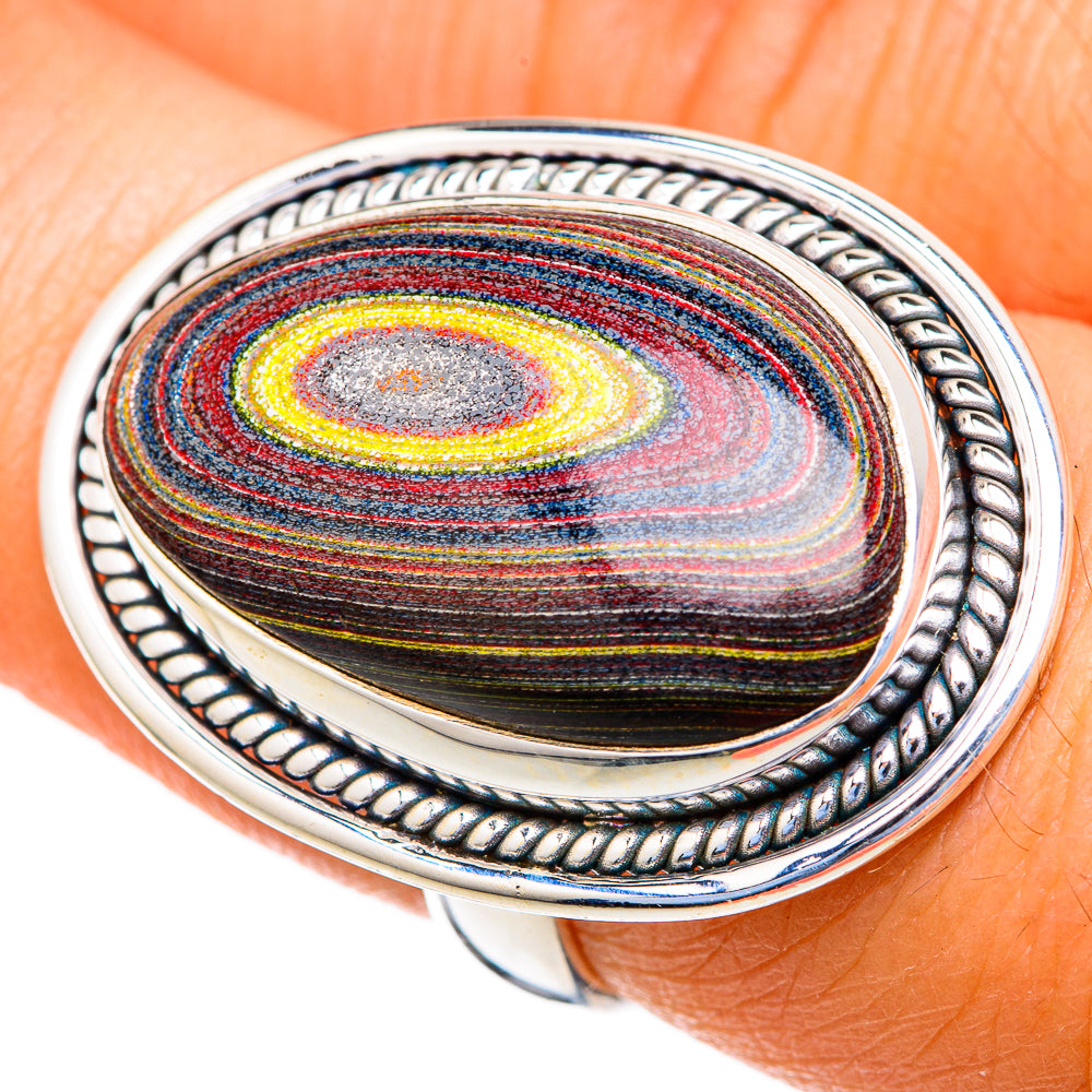 Bullseye Jasper Rings handcrafted by Ana Silver Co - RING103548