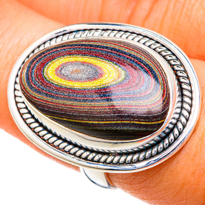 Bullseye Jasper Rings handcrafted by Ana Silver Co - RING103548