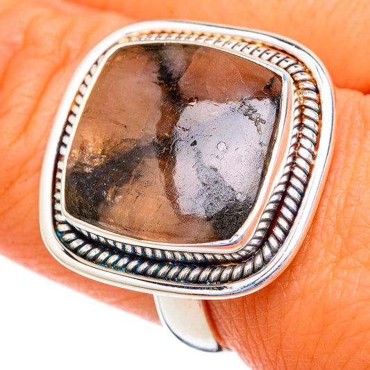 Chiastolite Rings handcrafted by Ana Silver Co - RING103549