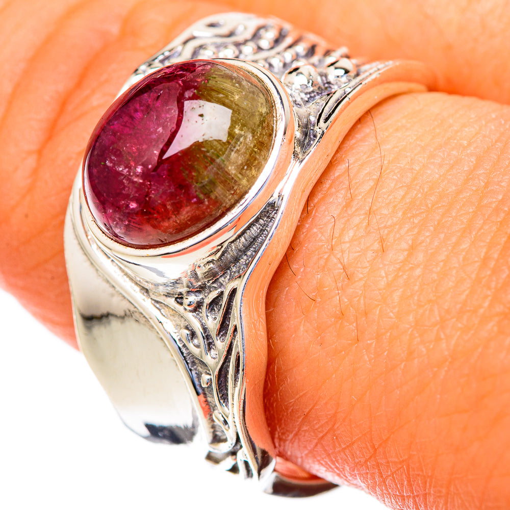 Watermelon Tourmaline Rings handcrafted by Ana Silver Co - RING103552