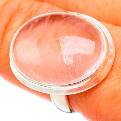 Rose Quartz Rings handcrafted by Ana Silver Co - RING103553