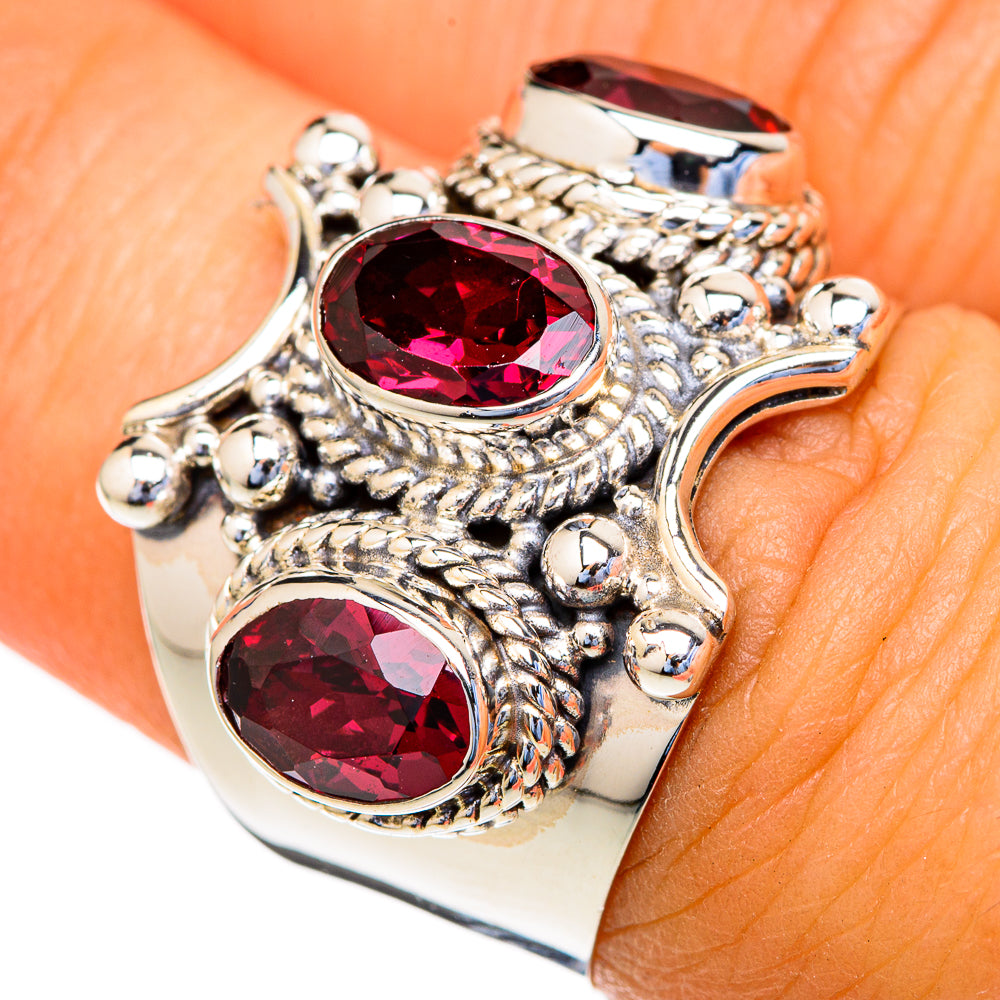 Garnet Rings handcrafted by Ana Silver Co - RING103554