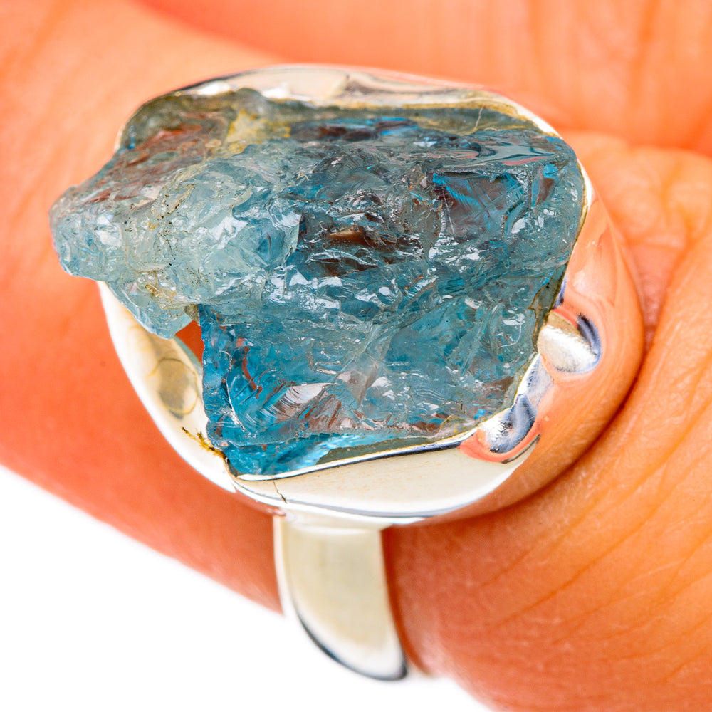 Aquamarine Rings handcrafted by Ana Silver Co - RING103572