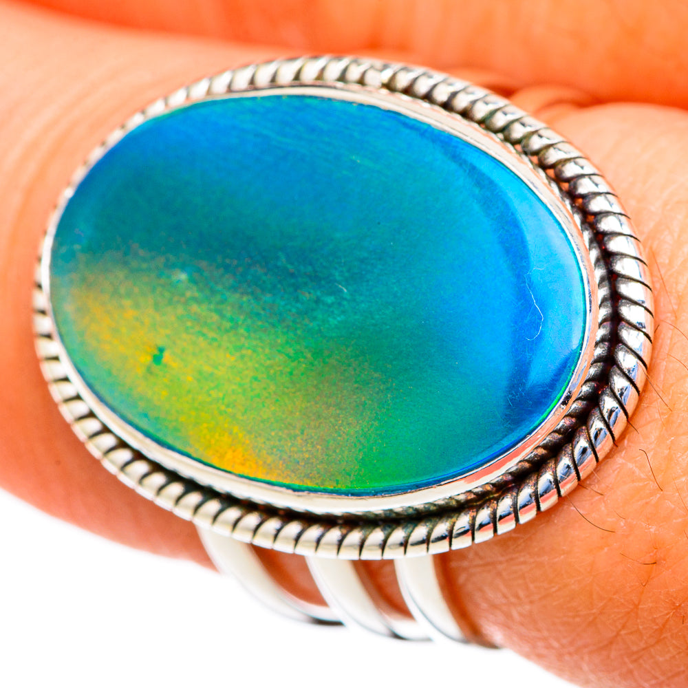 Aura Opal Rings handcrafted by Ana Silver Co - RING103591