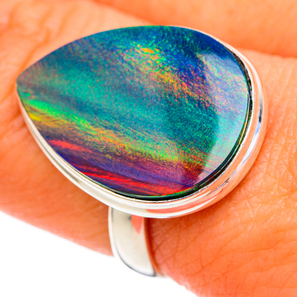 Aura Opal Rings handcrafted by Ana Silver Co - RING103592