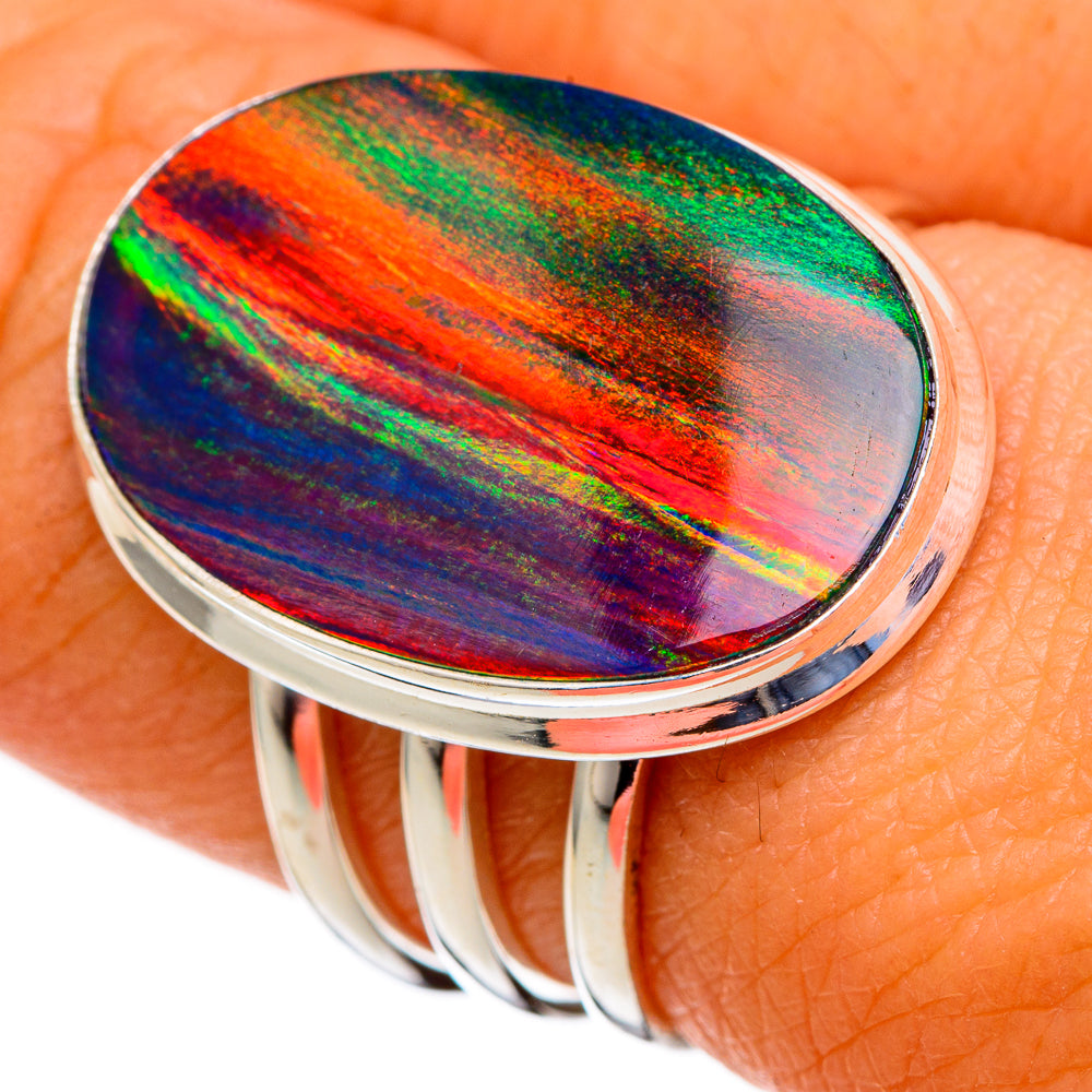 Aura Opal Rings handcrafted by Ana Silver Co - RING103595