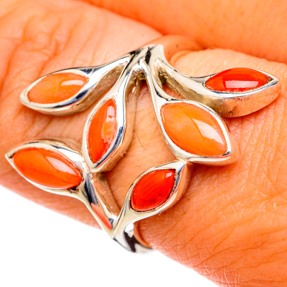 Carnelian Rings handcrafted by Ana Silver Co - RING103611
