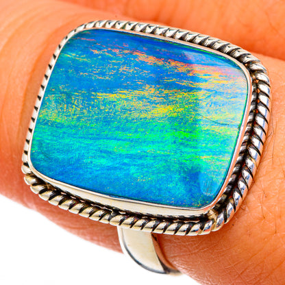 Aura Opal Rings handcrafted by Ana Silver Co - RING103627