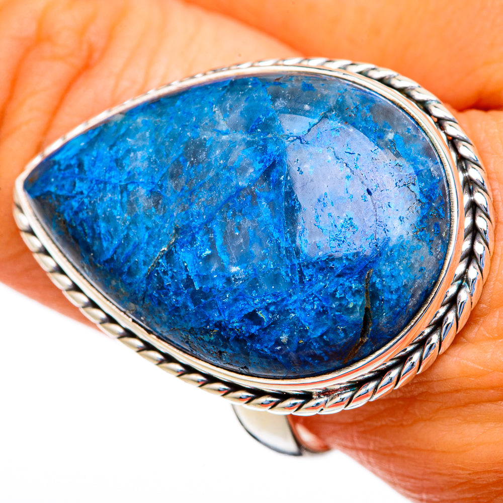 Chrysocolla In Quartz Rings handcrafted by Ana Silver Co - RING103638